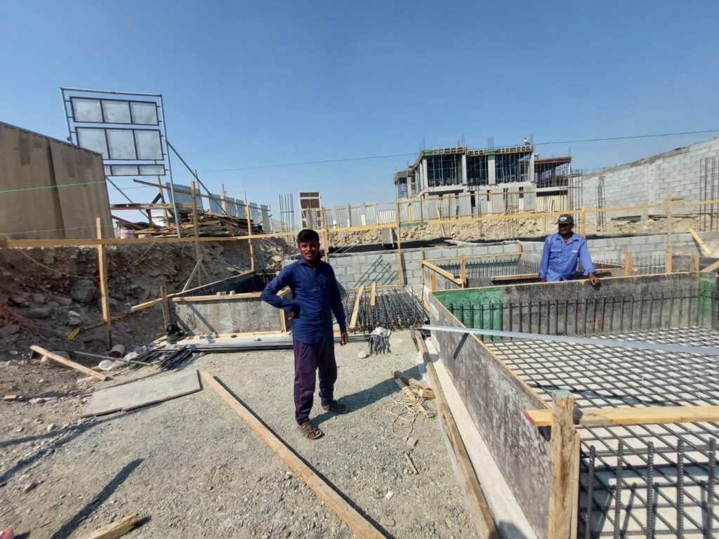 Engineer Adeel Arif report on F/C2 Shops MBZC